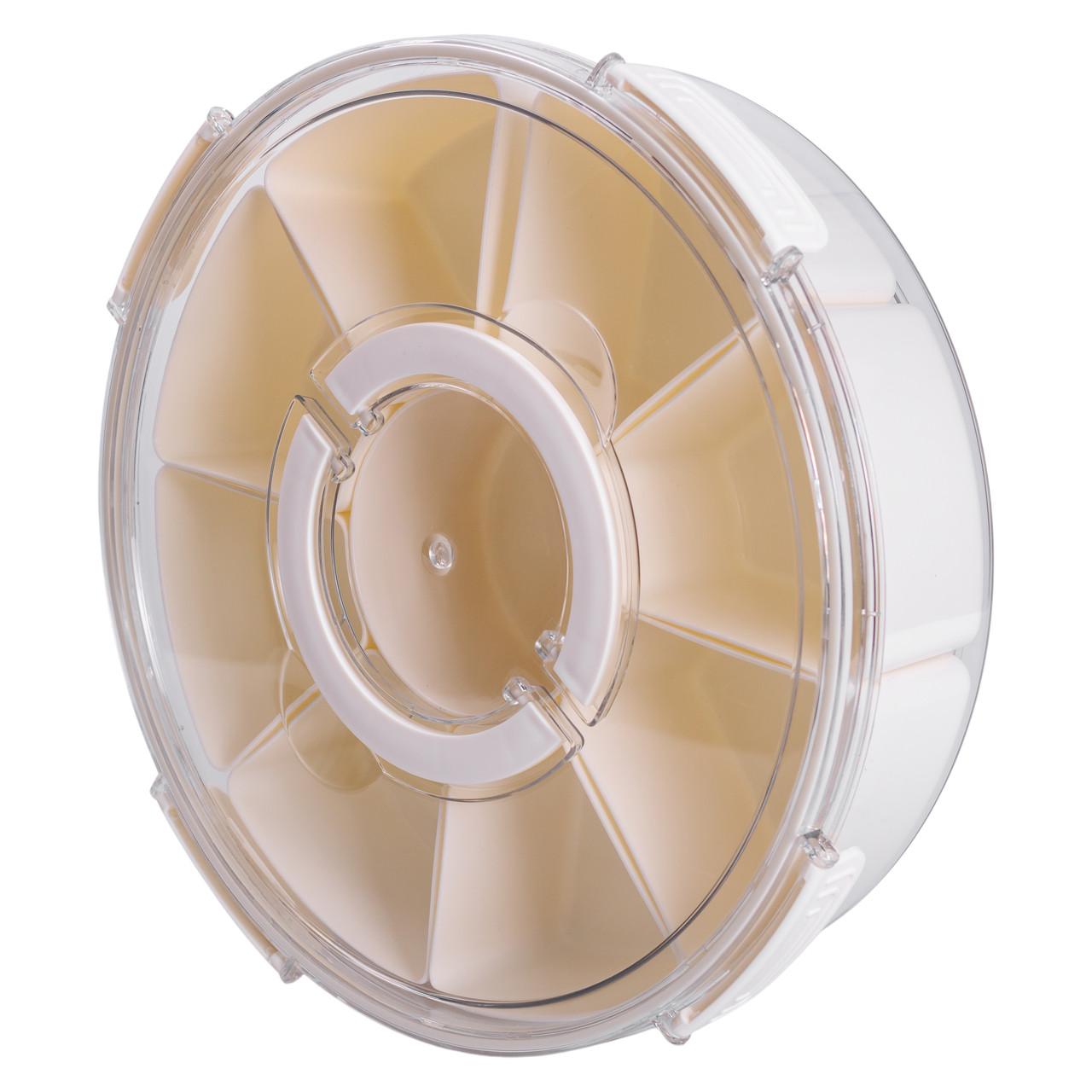 Контейнер для еды HP-27-14 с 9 отсеками пластиковый 3,5 л 29 см Бежевый (7273) - фото 7