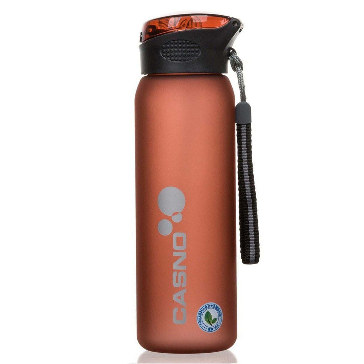 Бутылка для воды Casno KXN-1196 с соломинкой 600 мл Красный
