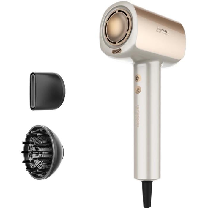 Фен CECOTEC DryGlam Nano Plasma 1600 Вт Champagne (A01_EU01_101438)