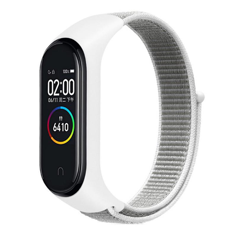 Ремінець Nylon New для Xiaomi Mi Band 3/4/5/6/7 White (00000077678_6)