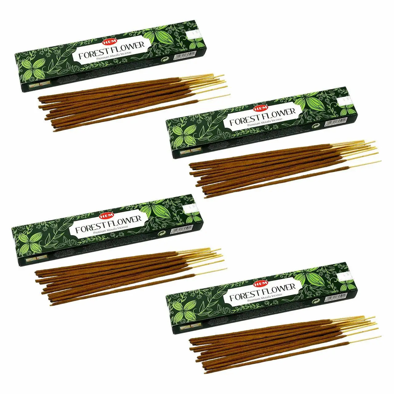 Комплект благовоний Hem Forest Flower 15 Gms Лесные цветы Пыльцовое благовоние 4х15 г (31172K)