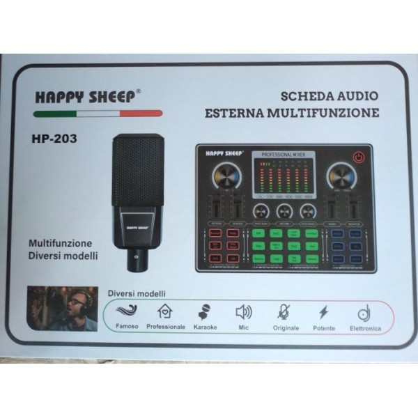 Вокальный комплект HP-203BT mini звуковая карта с конденсаторным микрофоном с аккумулятором - фото 7 Вокальный комплект HP-203BT mini звуковая карта с конденсаторным микрофоном с аккумулятором - фото 7