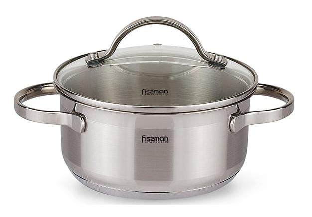 Каструля Fissman Luminosa 2,1 л індукційна зі скляною кришкою (FN-SS-5332)
