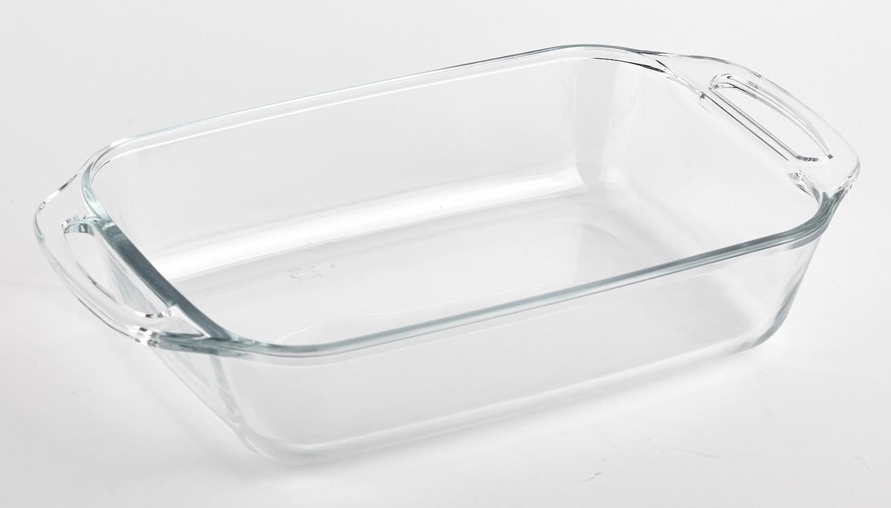 Форма прямоугольная 6539 с ручкой стеклянная жаропрочная 3,5 л (23702402) - фото 2