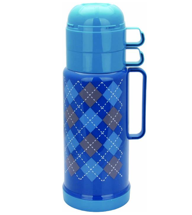 Термос со стеклянной колбой Con Brio 1 л Голубой (CB-352)