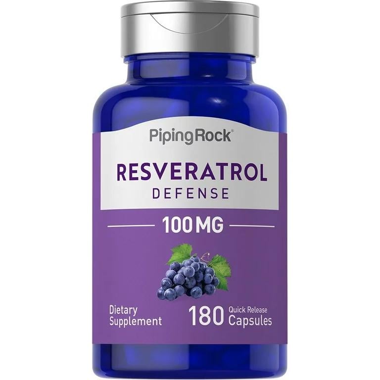 Ресвератрол Piping Rock Resveratrol Defense 100 mg 180 quick release capsules