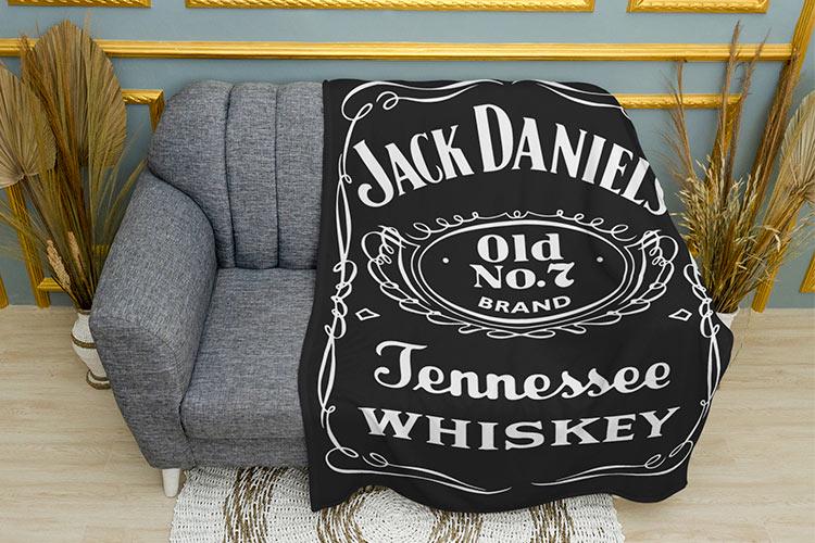 Плед PromoZP Виски Джек Дэниелс Jack Daniels плюш однослойный 150х210 см (103044-2)