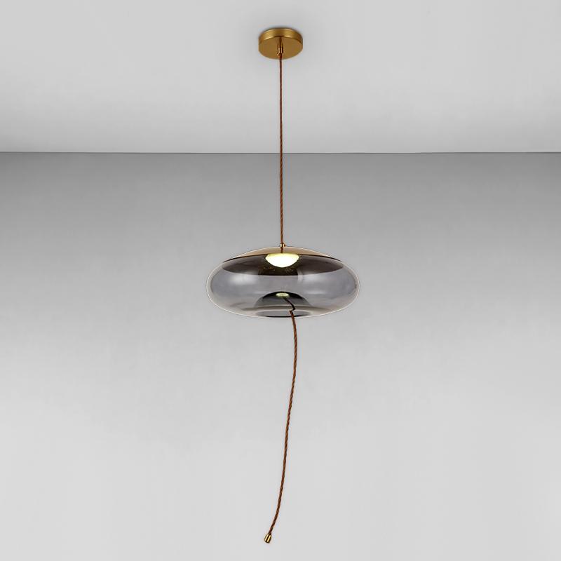 Люстра підвісна світлодіодна Light House LS-18296-1LED 4W BL Золотистий/Чорний