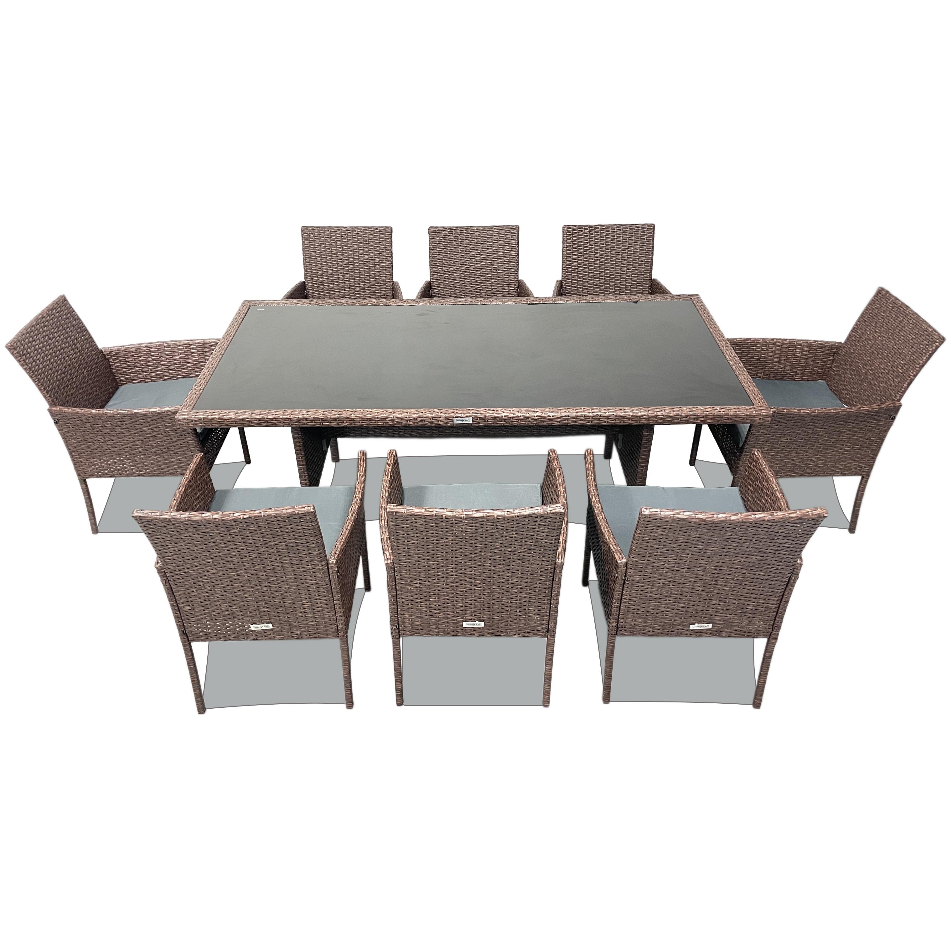 Набор садовой мебели из ротанга Lounge Loft Набор Big Family Темно-коричневый (212 Brown)