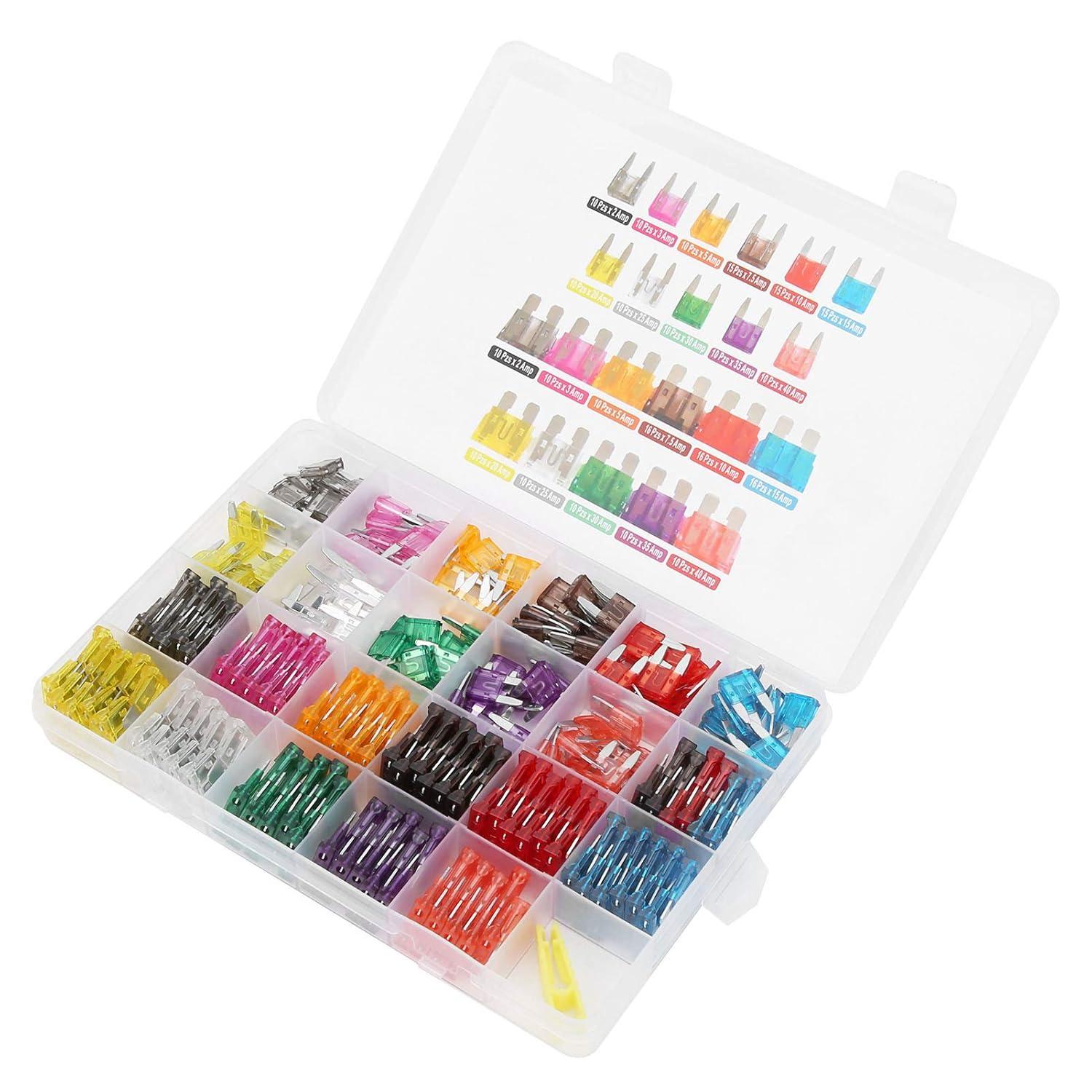 Автомобільні запобіжники стандарт і міні 2-40А в кейсі 300 шт. (id_94754) Автомобільні запобіжники стандарт і міні 2-40А в кейсі 300 шт. (id_94754)