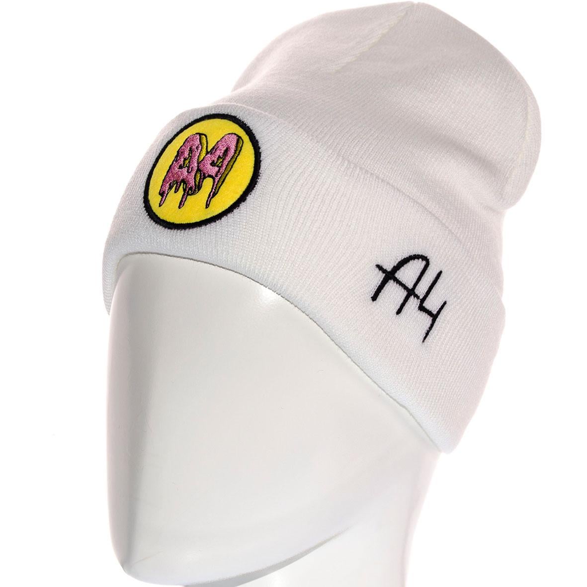 Шапка детская Sofi LDV21060 двойная с отворотом гладкой вязки S р. 53-54 Белый