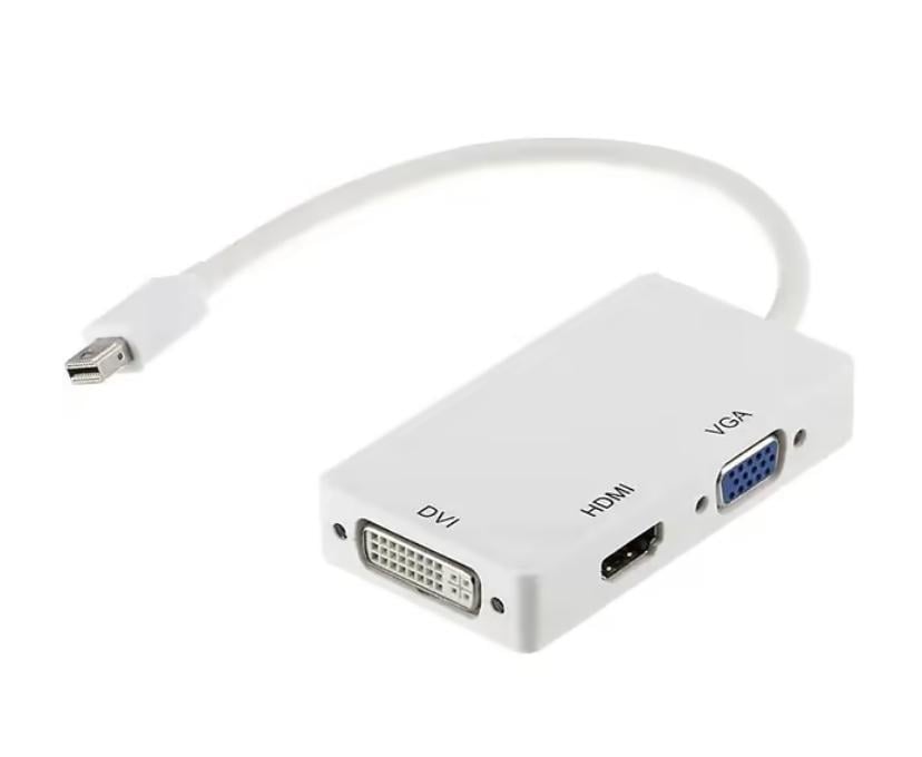 Конвертер перехідник Mini DisplayPort на HDMI/DVI/VGA (34113)