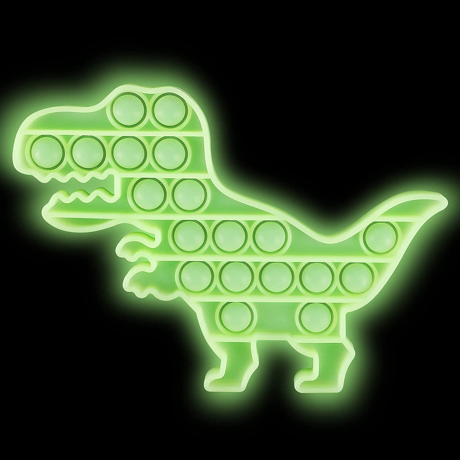 Іграшка антистрес Sibelly Pop It Dino Glow in Dark (SB-PPIT-DN-GD) - фото 3