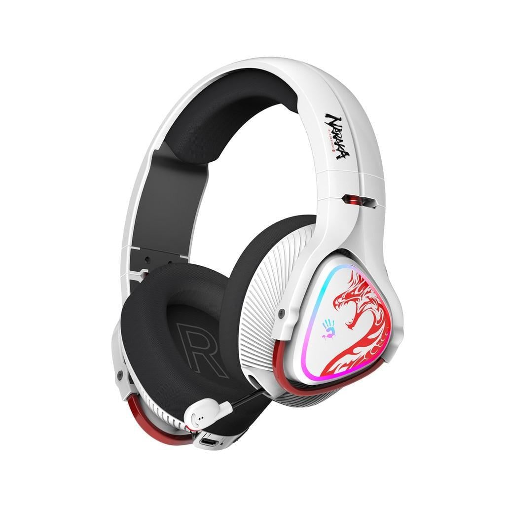 Наушники беспроводные Bloody MR720 Naraka Bluetooth 5.3 с USB ресивером White (34416859)