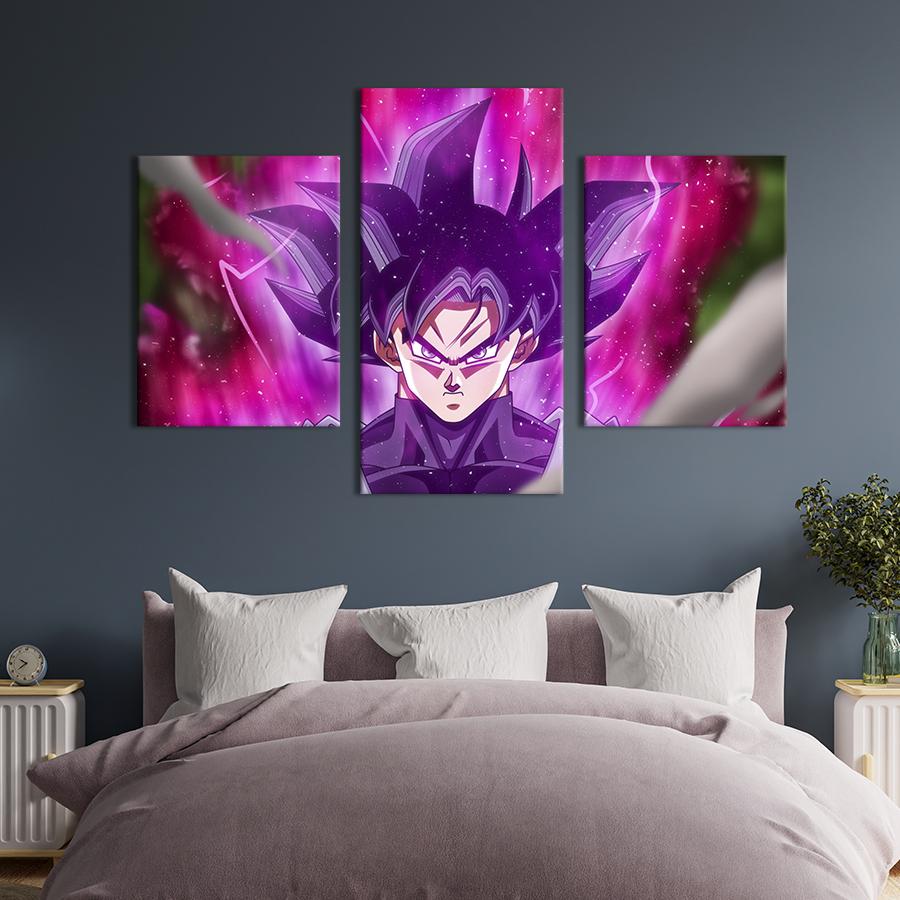 Картина для интерьера Сон Гоку - герой Жемчуга дракона 66x40 см (652-32)