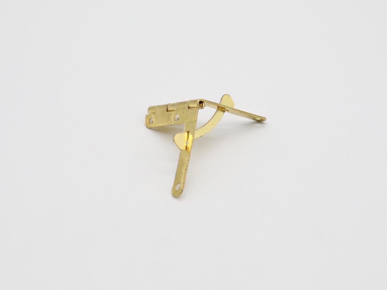 Петля металлическая с ограничителем 35х30 мм Золотой (39039107)