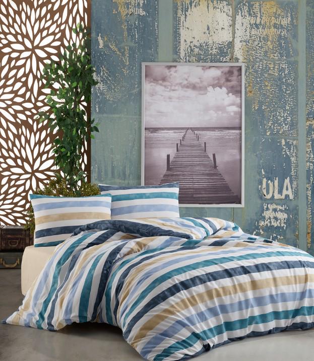 Комплект двоспальний Weekend 189560x90 Sunrise Mavi unisex смугастий 240x260 см (189560)