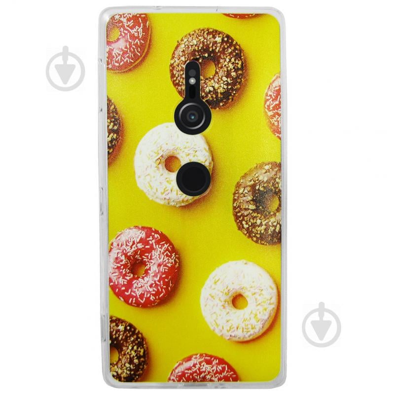 Чехол с рисунком Printed Silicone для Sony Xperia XZ2 Пончики (arbc3252)