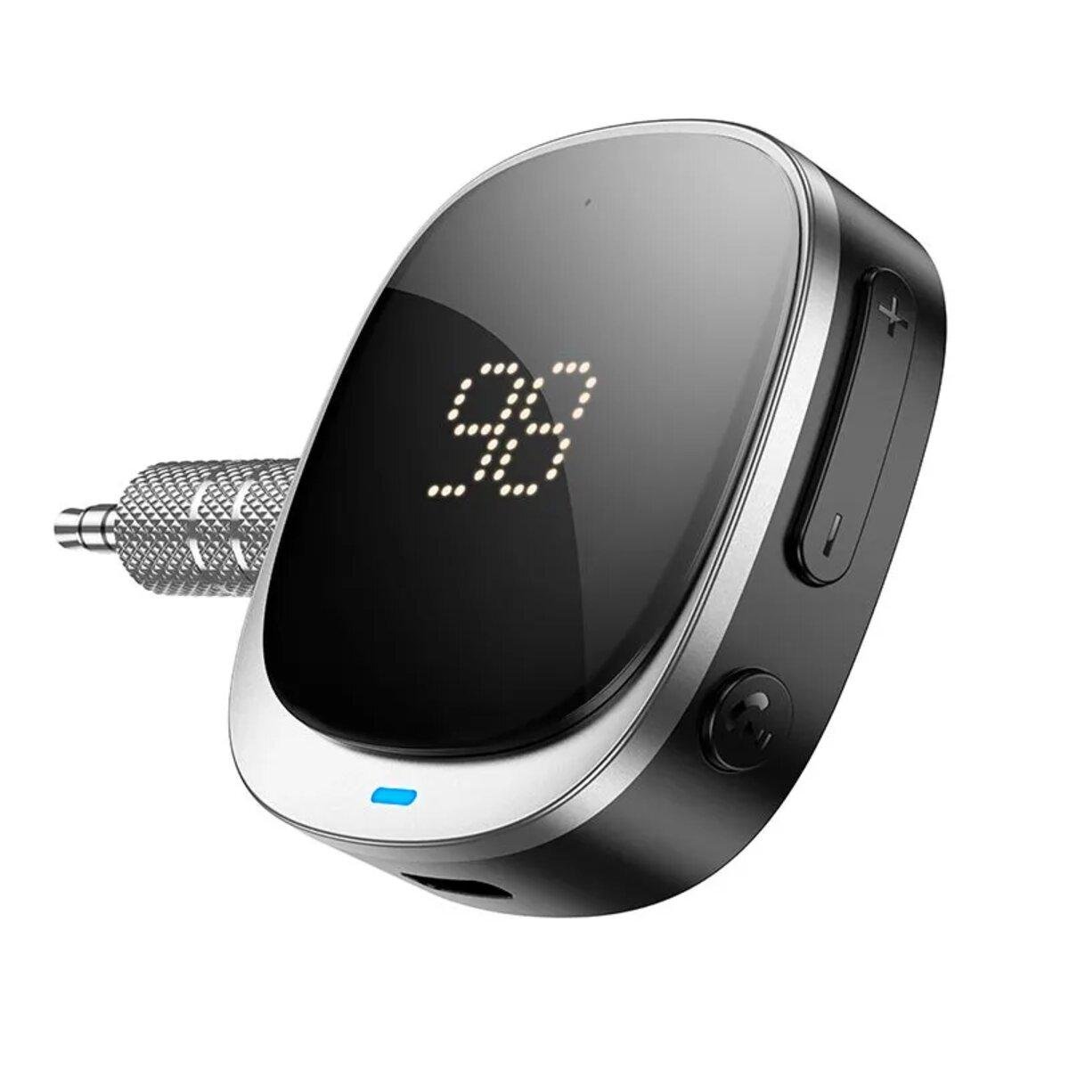 Ресивер Bluetoot Hoco E80 Travel Car AUX BT5.3 250 mAh Black (6942007618908)