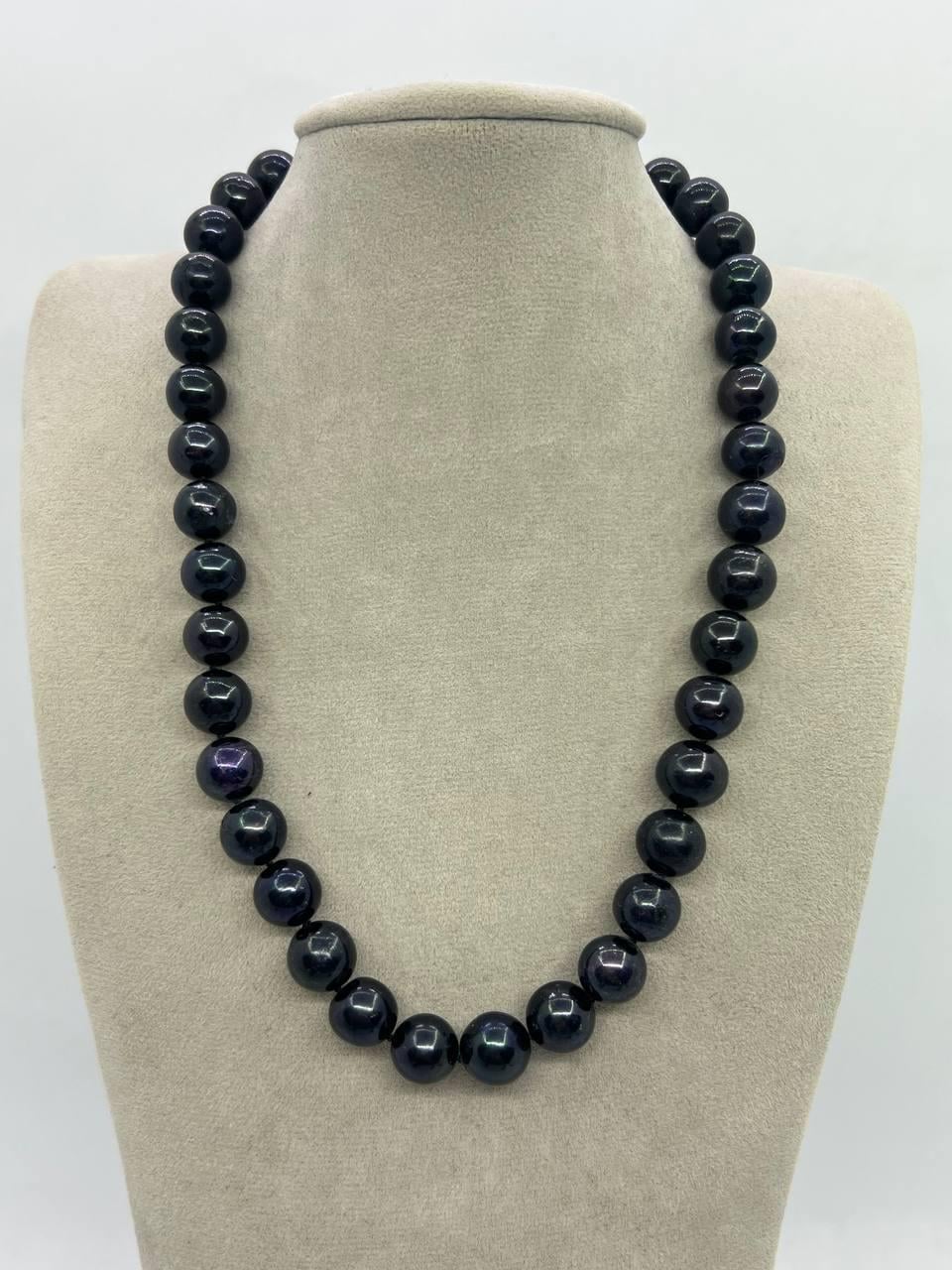 Бусы жемчуг 42 см Черный (11705)