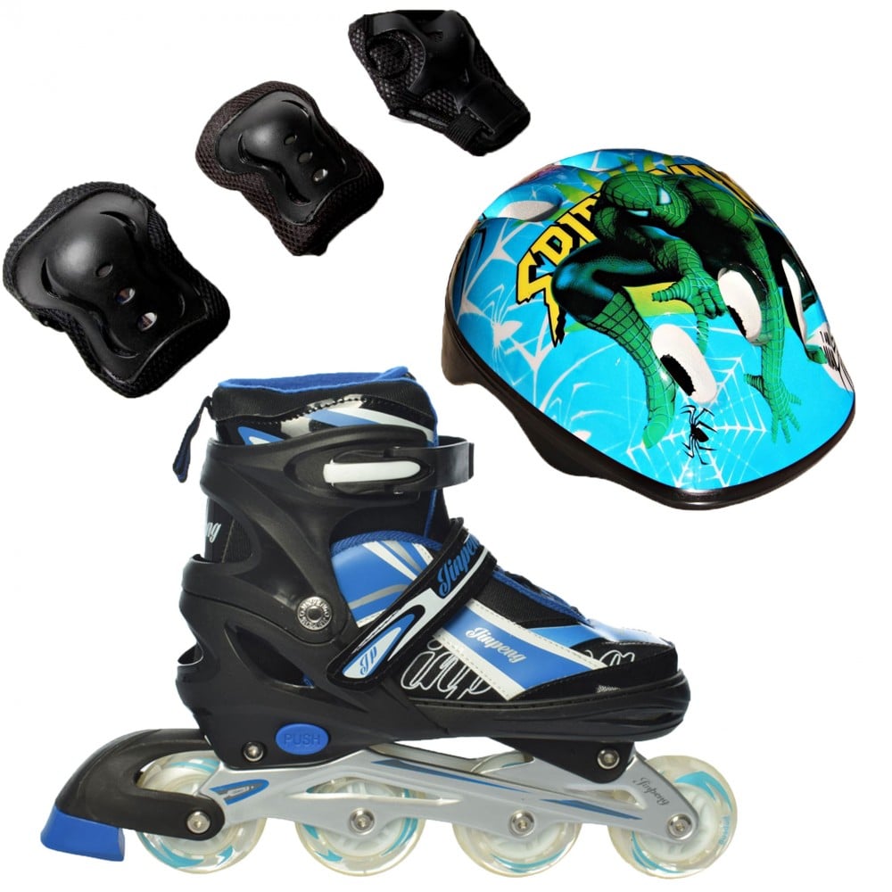 Ролики детские Rider Combo Disney защита и шлем SpiderMan4 р. 39-42 (2T3007E) Ролики детские Rider Combo Disney защита и шлем SpiderMan4 р. 39-42 (2T3007E)