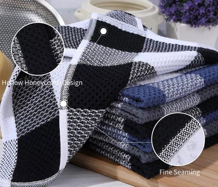 Набор кухонных полотенец Premium Soft 6в1 100% хлопок 34х34 см Сине-белый (NRK0003) - фото 2 Набор кухонных полотенец Premium Soft 6в1 100% хлопок 34х34 см Сине-белый (NRK0003) - фото 2