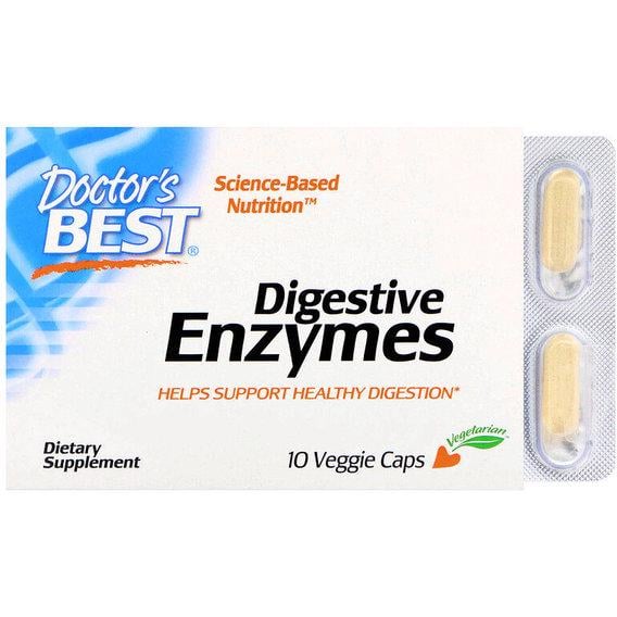 Пищеварительные ферменты Doctor's Best Digestive Enzymes 10 Veg Caps (DRB-00047S) Пищеварительные ферменты Doctor's Best Digestive Enzymes 10 Veg Caps (DRB-00047S)
