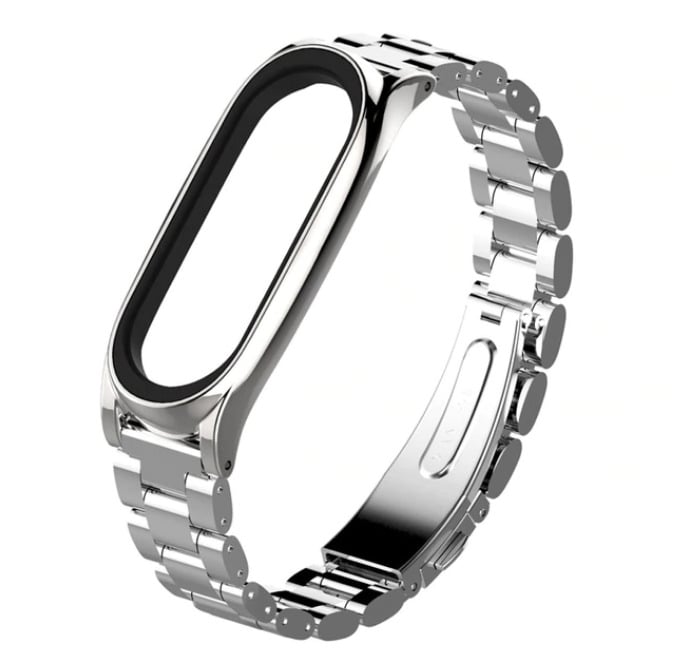 Металлический ремешок Primo Mijobs для фитнес-браслета Xiaomi Mi Band 3 Silver (1034369493)