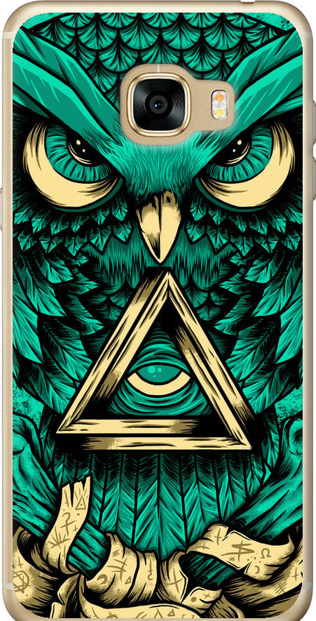 Чехол на Samsung Galaxy C5 C5000 Сова Арт-тату (3971t-301-42517)