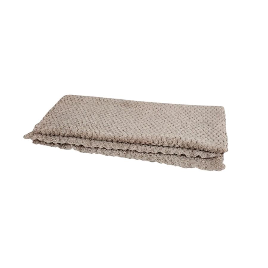 Полотенце из микрофибры для рук и лица Соты 35х75 см Коричневый (5641)