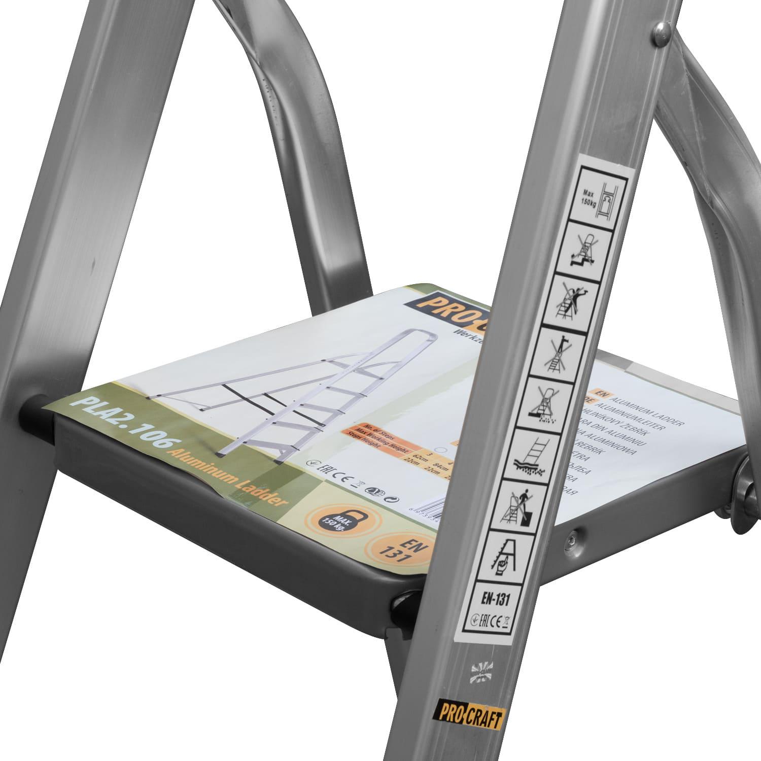 Лестница Procraft PLA2.106 алюминиевая (27445455) - фото 5 Лестница Procraft PLA2.106 алюминиевая (27445455) - фото 5