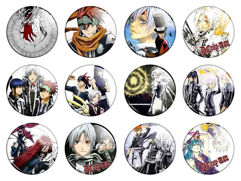 Набір значків Аніме D.Gray-man 12 шт. (NZN00301)