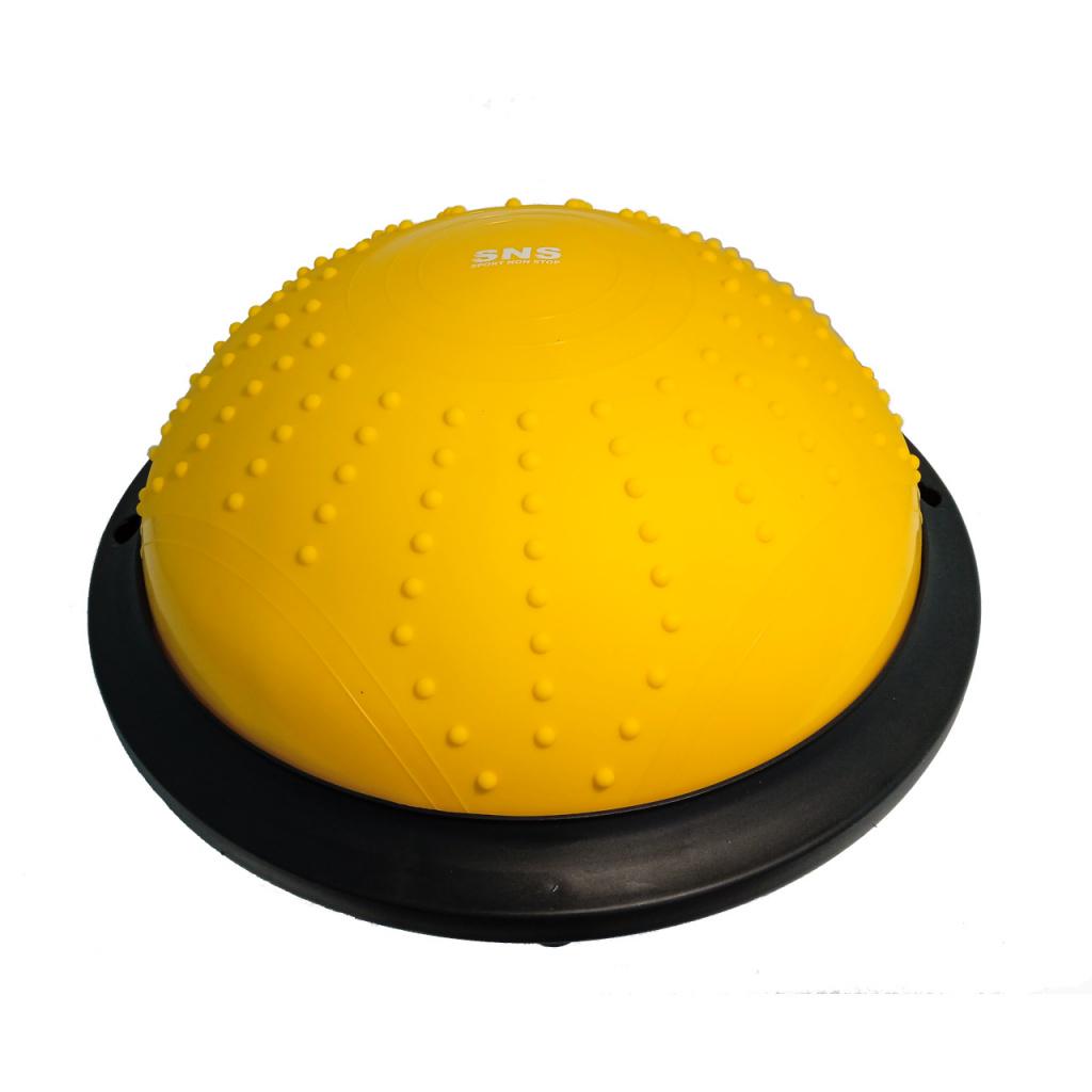 Балансувальна платформа BOSU півсфера 50 см Жовтий - фото 4