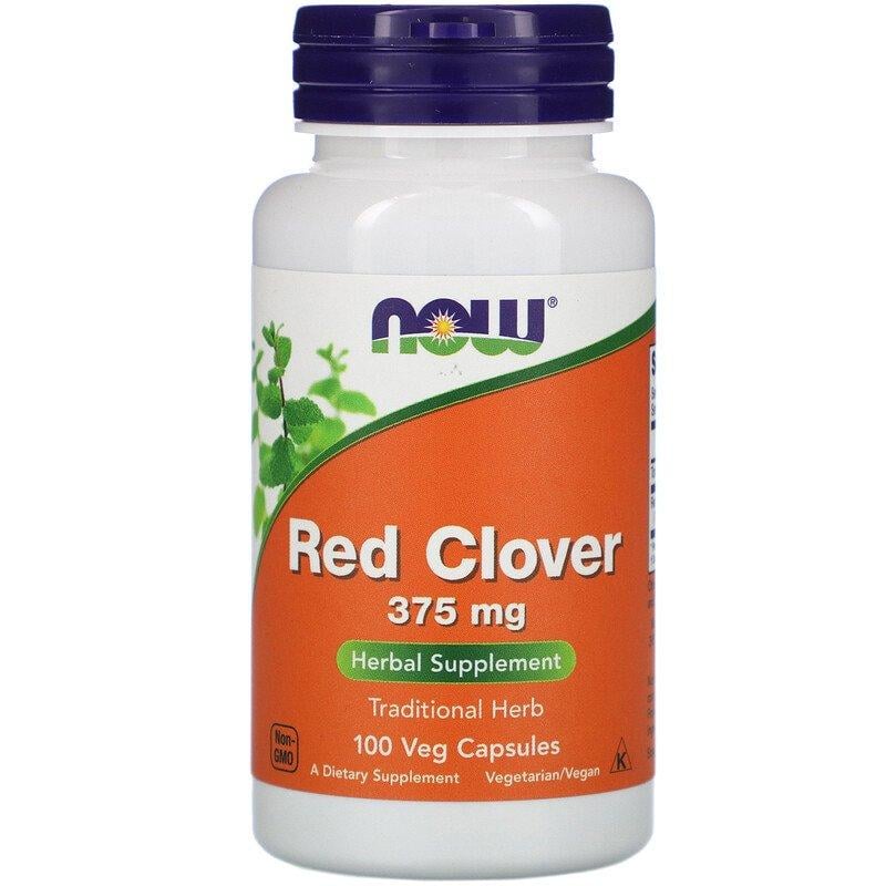 Червона конюшина NOW Foods Red Clover 375 мг 100 капсул (1043557563)