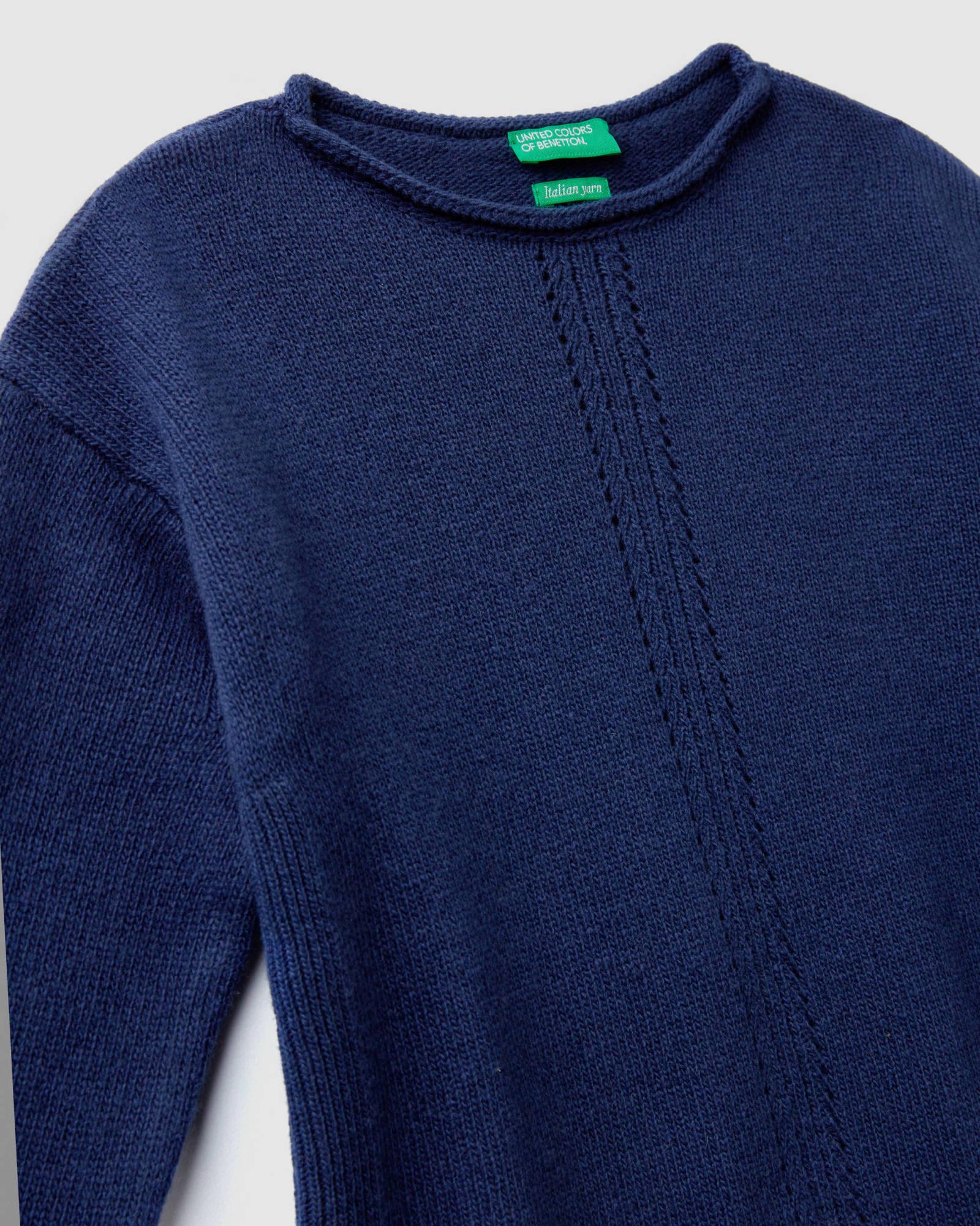 Светр дитячий Benetton M Синій (1244c1949.g) - фото 2 Светр дитячий Benetton M Синій (1244c1949.g) - фото 2