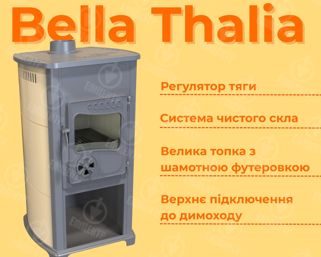 Печь-камин чугунная Bella Thalia отопительная (9215460) - фото 2