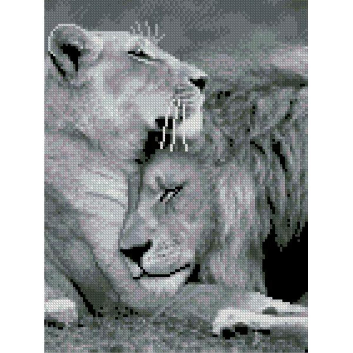 Алмазна мозаїка Strateg Велика ніжність 30х40 см (Str-HX104)