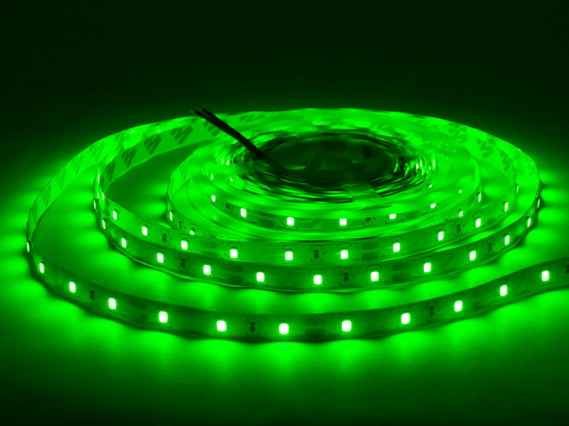 Світлодіодна стрічка MTK 3528-60LED-12V 4,8W/м IP20 Зелений (MTK-300G3528-12) - фото 2 Світлодіодна стрічка MTK 3528-60LED-12V 4,8W/м IP20 Зелений (MTK-300G3528-12) - фото 2