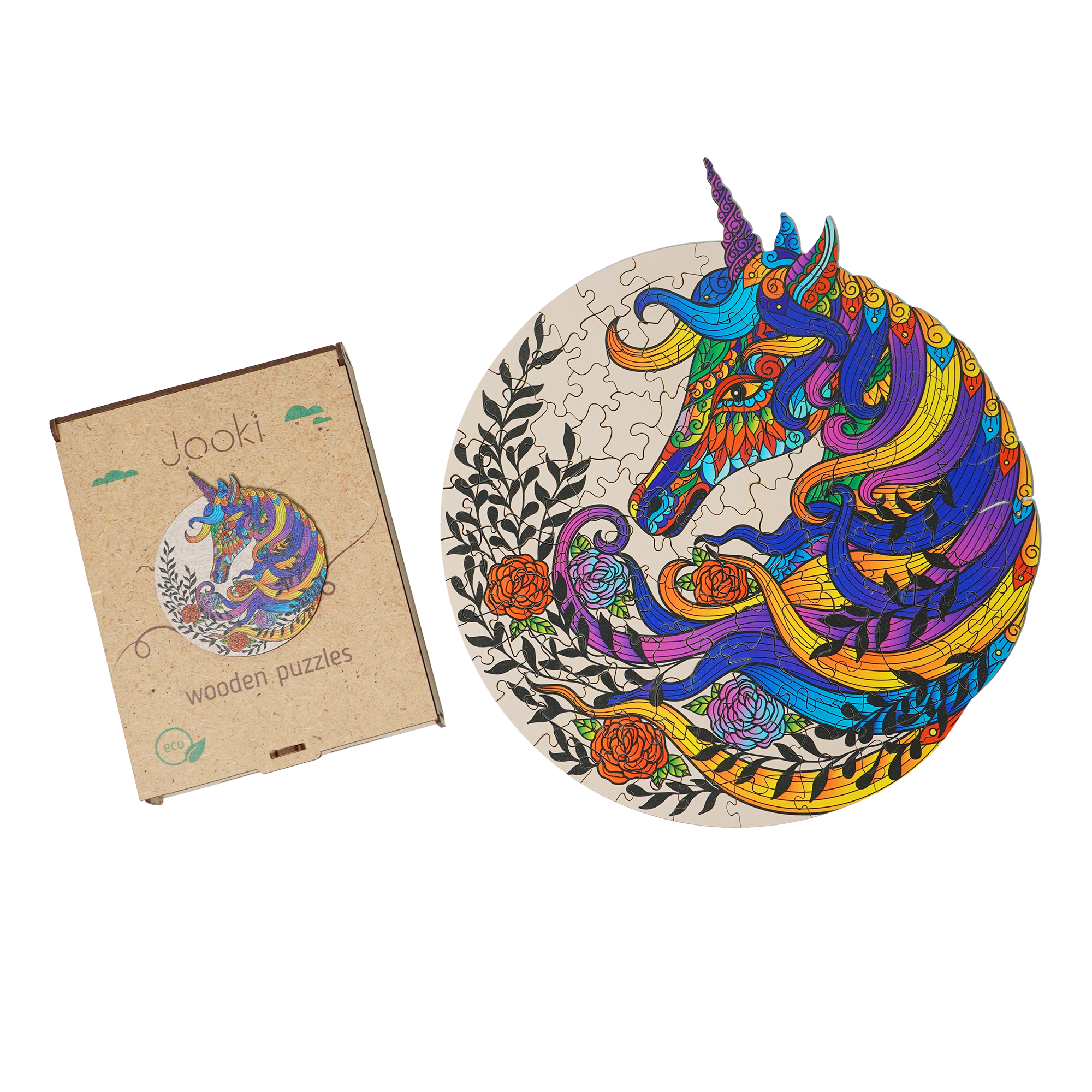 Пазлы Jooki Magical unicorn ЭКО деревянные Пазлы Jooki Magical unicorn ЭКО деревянные