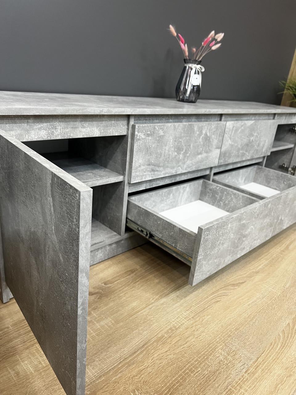 Тумба під ТВ Еверест 1804х510х370 мм Бетон - фото 6