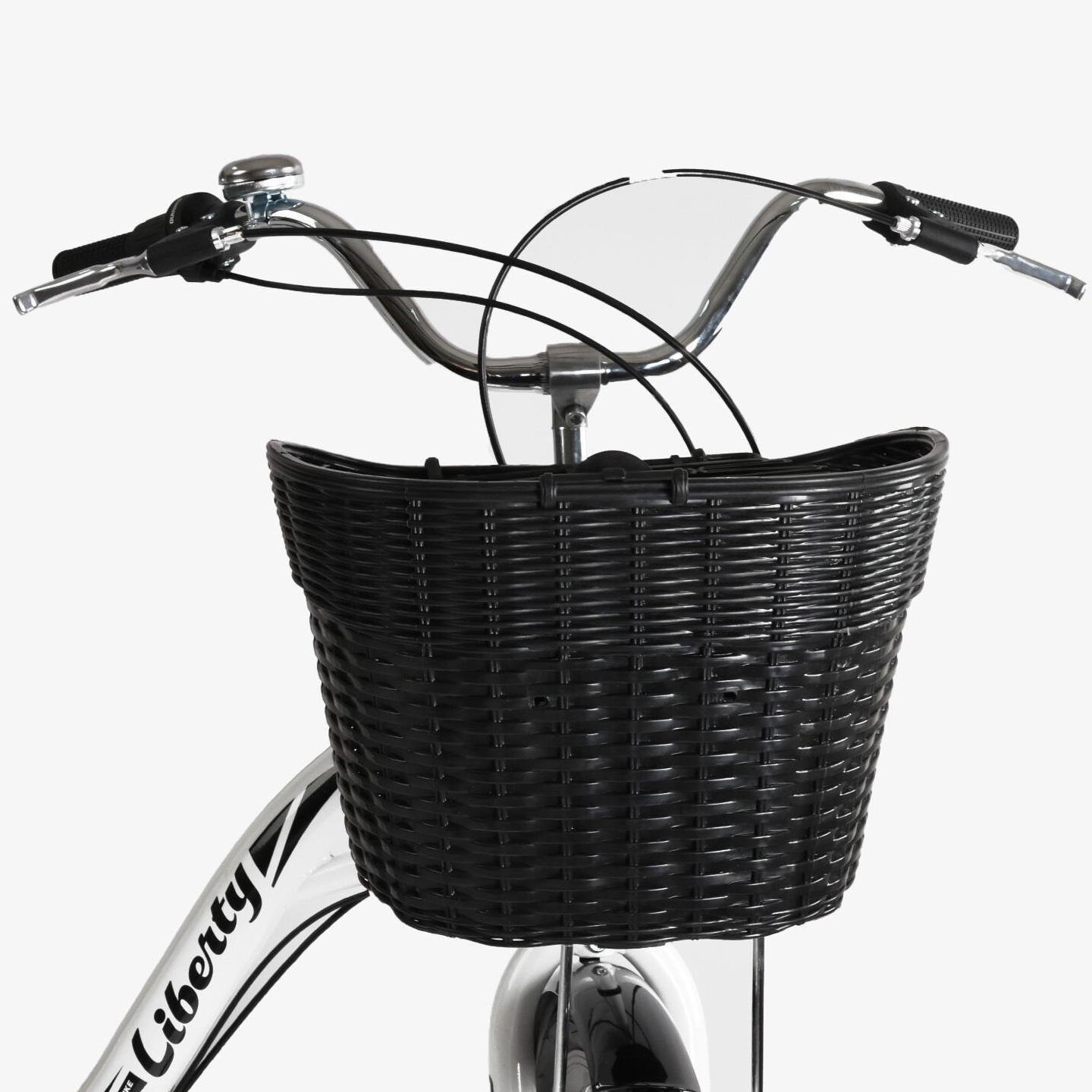 Велосипед городской Corso Liberty с корзиной и багажником рама 20"/28" Белый - фото 4 Велосипед городской Corso Liberty с корзиной и багажником рама 20"/28" Белый - фото 4