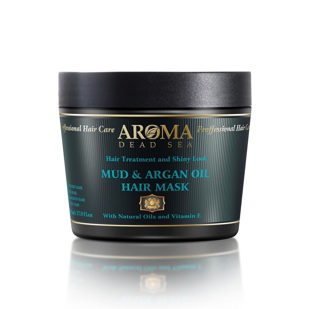 Маска для волос Aroma Dead Sea с черной грязью и аргановым маслом 500 мл (2519568520)