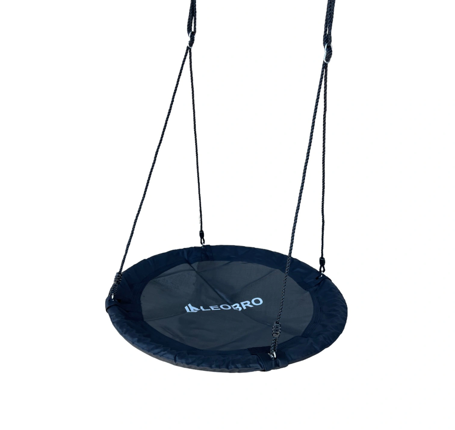 Качели-гнездо LEOBRO 110 см с регулируемыми канатами Черный (LBSW110-BLACK)