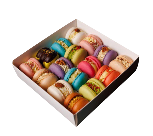 Набор макаронс 16 шт. и подарочный бокс (31952986)