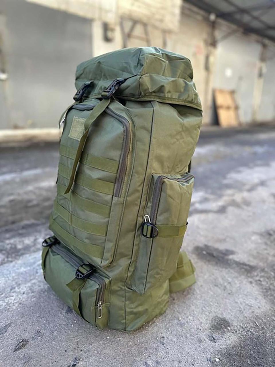 Рюкзак военный водонепроницаемый 70-80 л Оливковый (id_99313) - фото 5