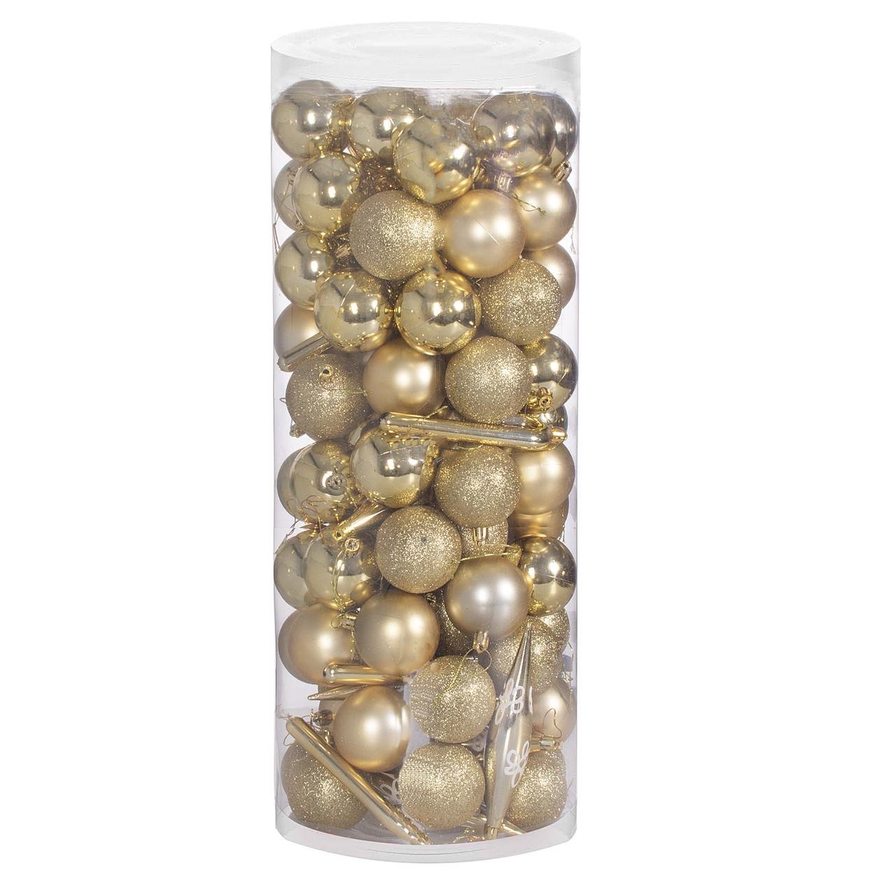 Набір ялинкових іграшок Springos D 6 см 14 см 100 шт. (CA0084)