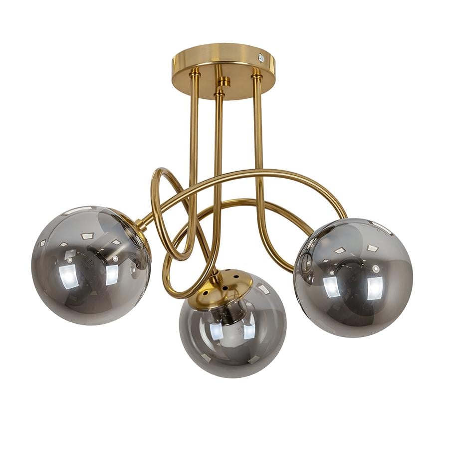 Люстра потолочная молекула Levistella 7529903-3 BRZ+BK Бронзовый/Черный