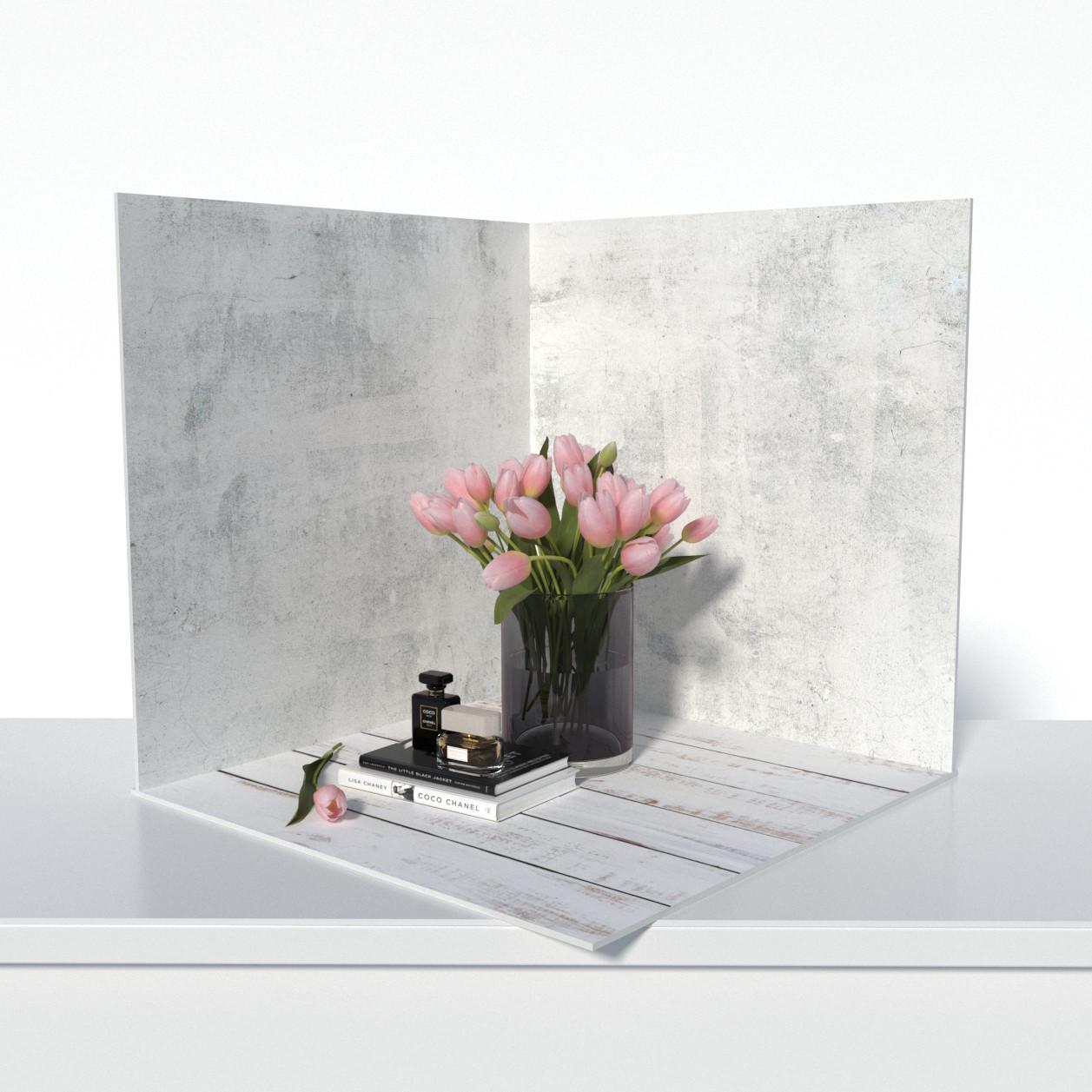 Фотофон пластиковый угловой 3D PolyPlast 40x40x40 см №61009 Фотофон пластиковый угловой 3D PolyPlast 40x40x40 см №61009