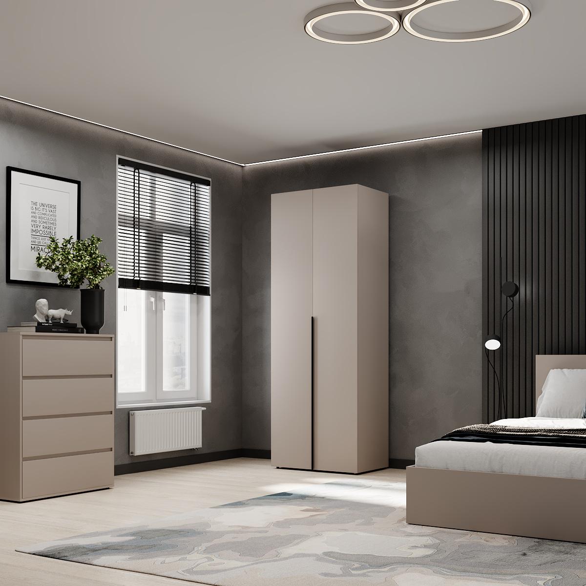 Шкаф распашной ART IN HEAD №1 Light 800x500x2200 мм Кашемир (GALT11140000000) - фото 3 Шкаф распашной ART IN HEAD №1 Light 800x500x2200 мм Кашемир (GALT11140000000) - фото 3