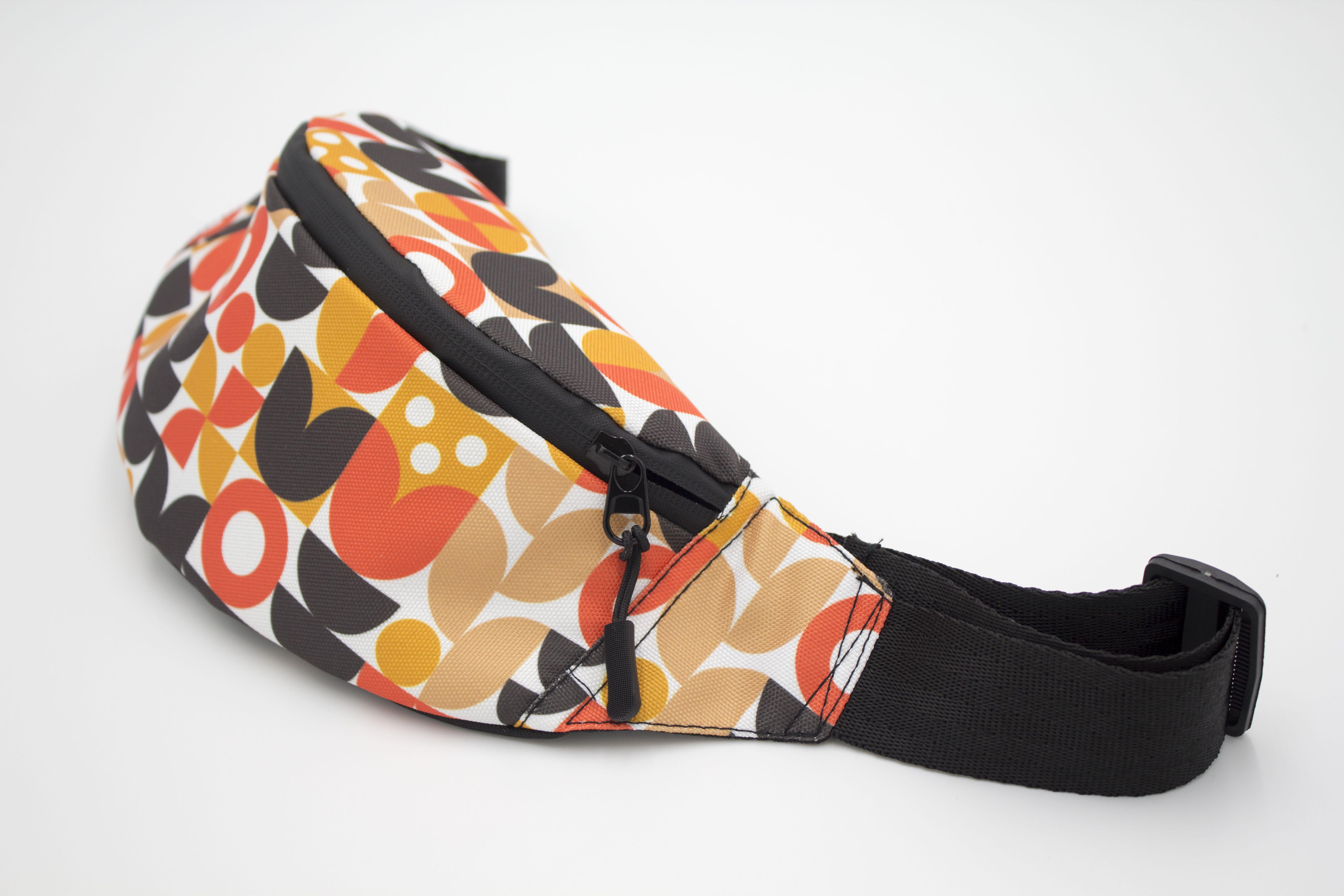 Сумка бананка Квіти Скандинавія (BK-004) - фото 5 Сумка бананка Квіти Скандинавія (BK-004) - фото 5